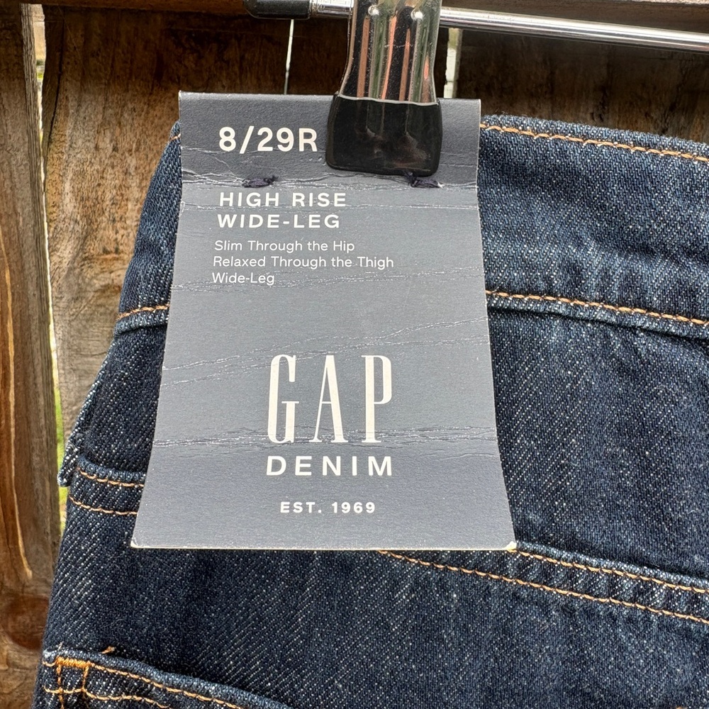 GAP Women's High Rise Jeans - Dark Blue - Picture 5 of 5